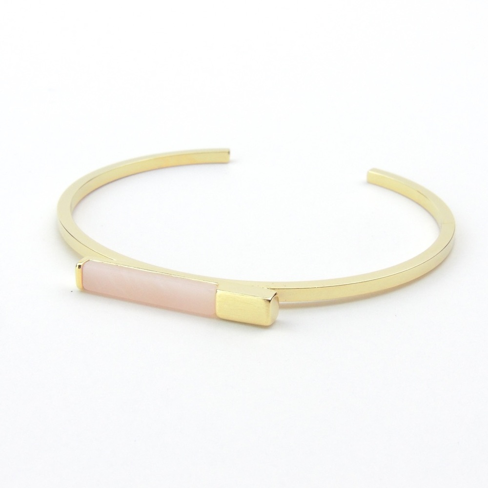 Dainty Stone Jazz Cuff Bracelet